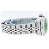 Image 4 : Rolex Ladies Stainless Steel Green Diamond & Emerald Datejust 26MM Wristwatch