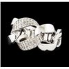Image 1 : 0.33 ctw Diamond Ring - 14KT White Gold