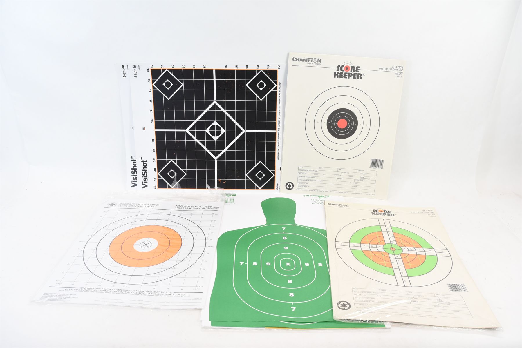 Box Lot Various Paper Targets