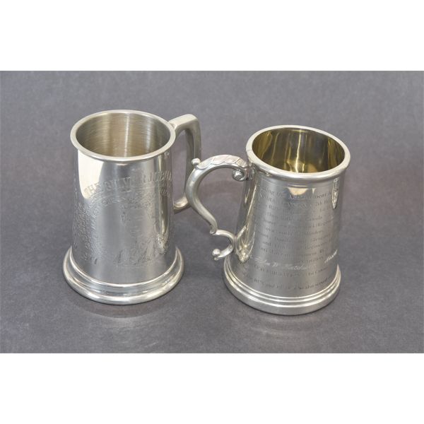4 Pewter Mugs