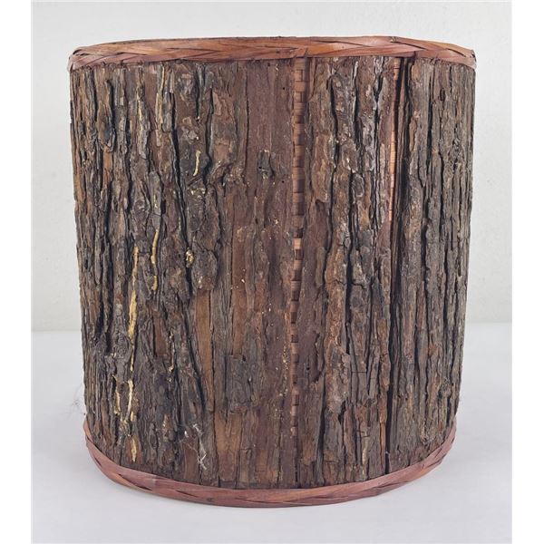 Native American Bark Covered Basket