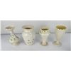 Image 2 : Irish Belleek Porcelain Vases