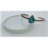 Image 1 : Navajo Turquoise and Opal Sterling Bracelet