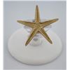 Image 1 : 14k Gold Starfish Pin Brooch
