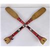 Image 1 : Pair of Native American Indian Painted Paddles