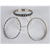 Image 1 : Collection of Sterling Silver Bangle Bracelets