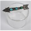Image 1 : Old Pawn Navajo Sterling Silver Turquoise Arrow