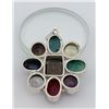 Image 2 : Sterling Silver Precious Stone Pendant