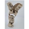 Image 1 : Deer Antler Horn Carving Group of Owls