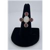 Image 1 : Sterling Silver Moonstone and Garnet Ring