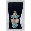Image 2 : Sterling Silver Turquoise Mother of Pearl Necklace