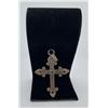 Image 2 : Sterling Silver Labradorite Cross Necklace Pendant