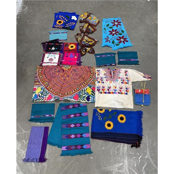 Group of Indigenous Clothing Scarves