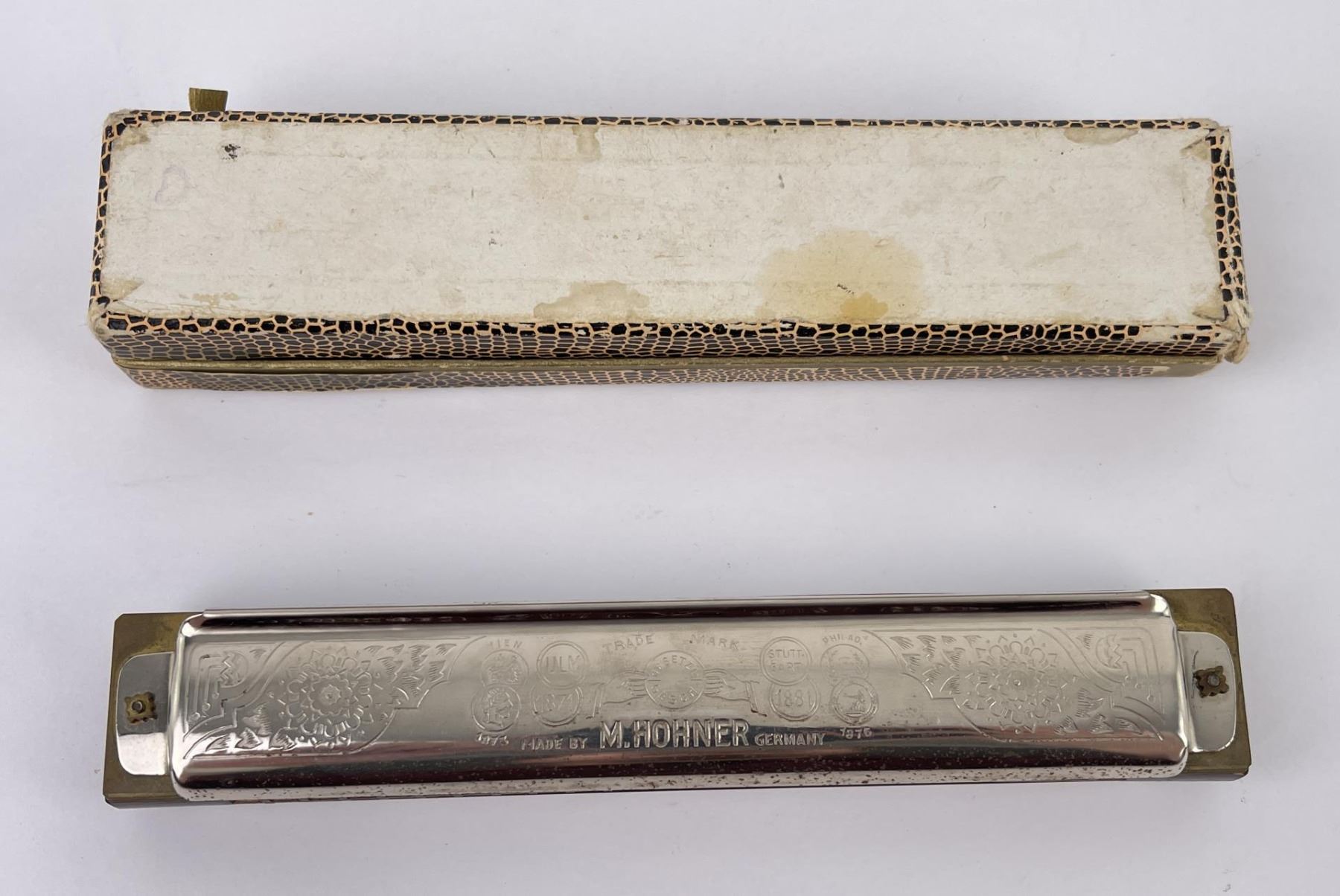 Antique M. Hohner Goliath Harmonica 453