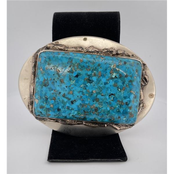 Navajo Turquoise Belt Buckle