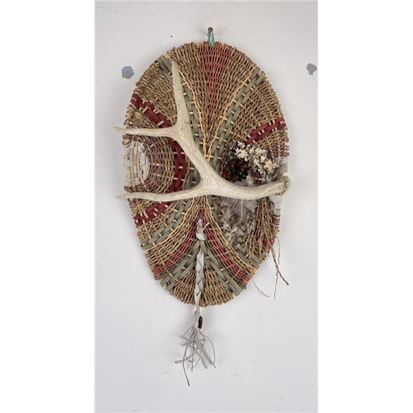 Native American Indian Antler Basket Hanging