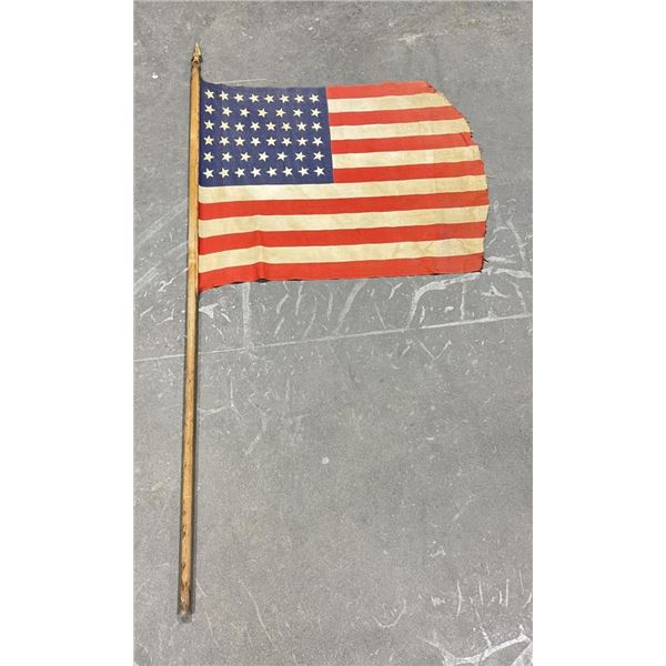 Antique 46 Star American Flag Oklahoma 1908