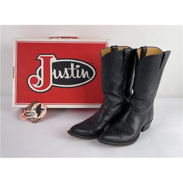 Justin Buffalo Calf Cowboy Boots