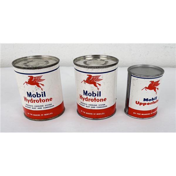 Mobil Hydrotone Upperlube Oil Cans