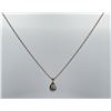 Image 1 : 14k White Gold Diamond Necklace Pendant