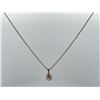 Image 2 : 14k White Gold Diamond Necklace Pendant