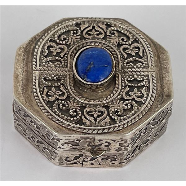 Egyptian Sterling Silver Pill Box