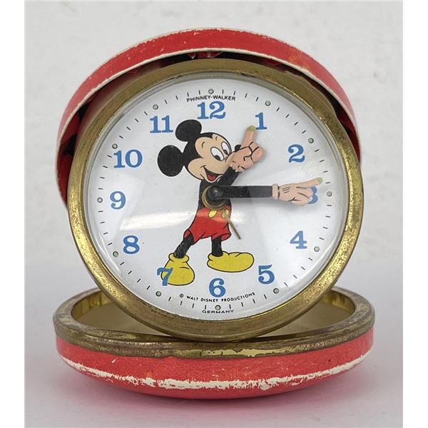 Phinney Walker Mickey Mouse Travel Alarm Clock