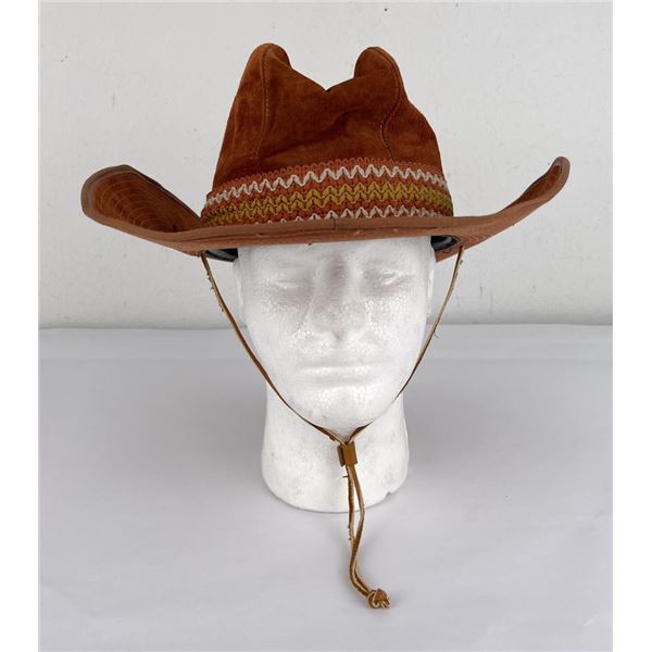 Dorfman Pacific Studs Leather Cowboy Hat