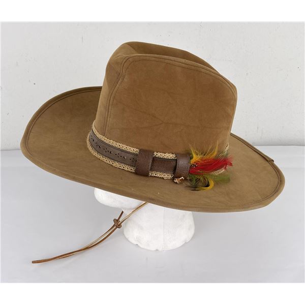 Dorfman Pacific Studs Leather Cowboy Hat