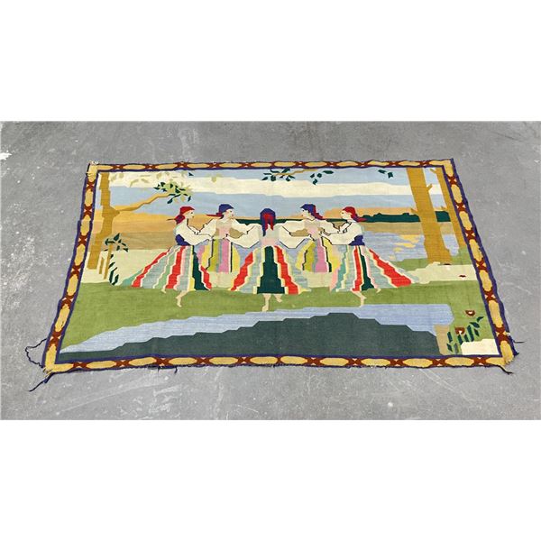 Vintage Gypsy Wool Rug Tapetry