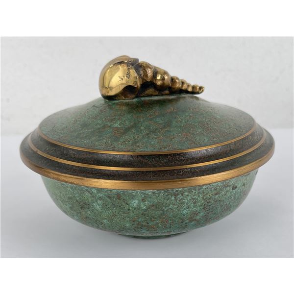 Art Deco Carl Sorensen Bronze Covered Dish