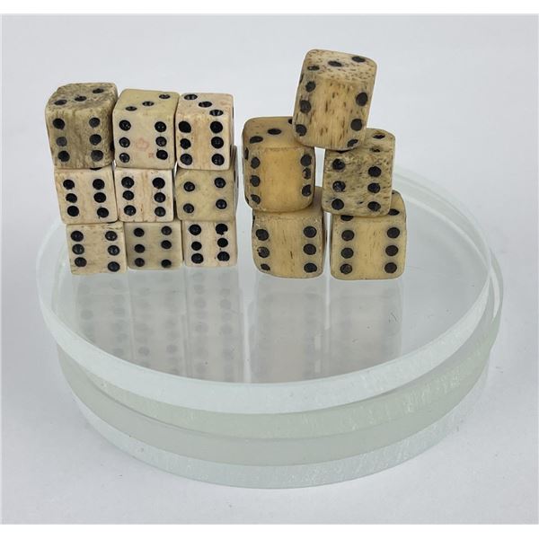 Civil War Bone Gambling Dice