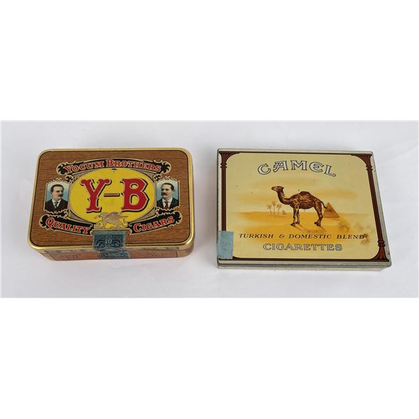 YB Camel Cigarettes Tobacco Tins