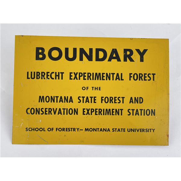 Montana Lubrecht Forest Service Sign