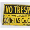 Image 2 : Antique Colorado Ranch No Trespassing Sign