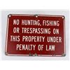 Image 1 : Montana No Hunting or Fishing Sign