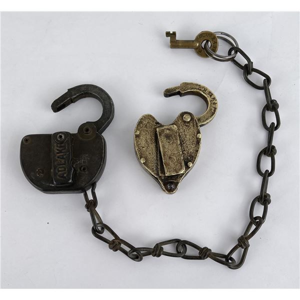 Pair of Railroad Padlocks Lock