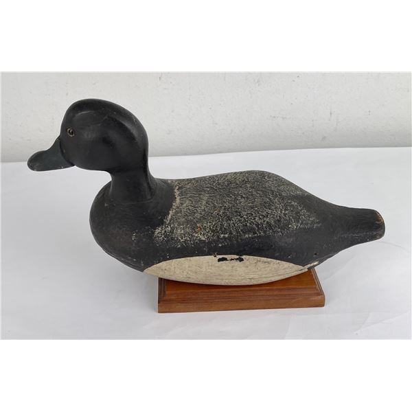 Antique Bluebill Drake Wood Duck Decoy
