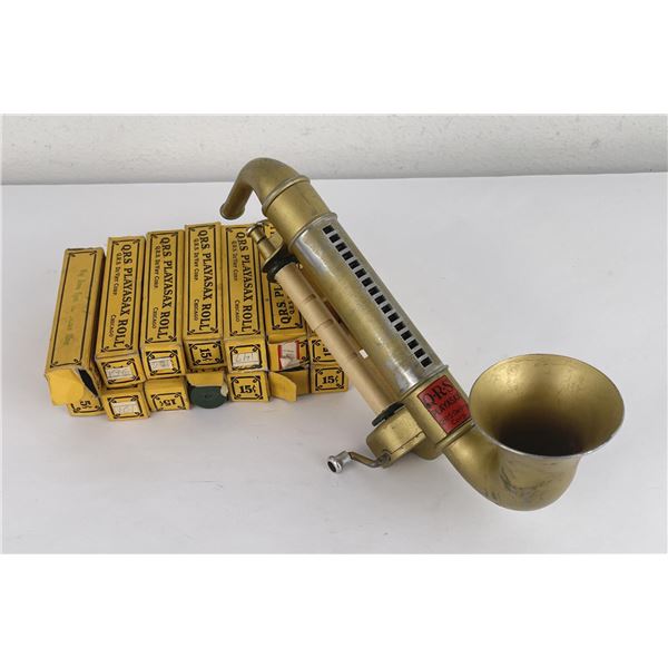 Antique Q.R.S. Roll Playsax Toy