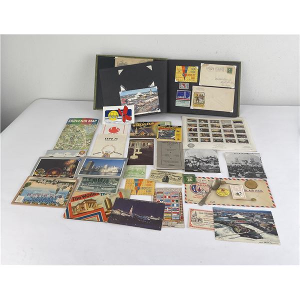 Collection of Worlds Fair Exposition Items