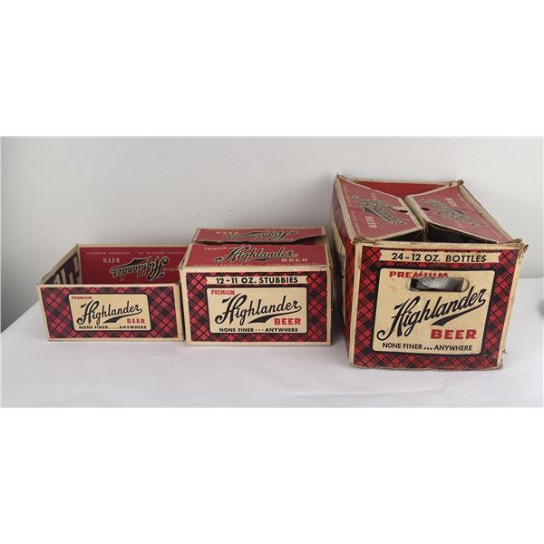 Highlander Beer Missoula Montana Bottle Boxes