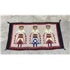 Image 1 : Navajo Indian Yei 3 Figure Dancer Rug