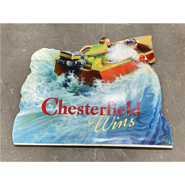 Antique Chesterfield Cigarettes Boat Sign