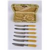 Image 1 : Victorian Sterling Silver Bakelite Knife Set