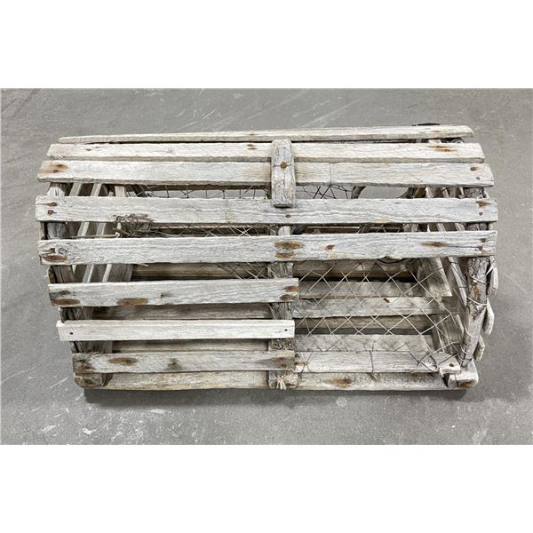 Antique Maine Wood Lobster Trap
