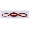 Image 1 : Chinese Carved Cinnabar Bangle Bracelets