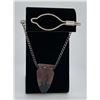 Image 2 : Picture Agate Tie Clasp Bar