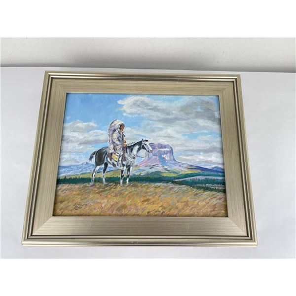 Jay Contway Oil on Board Indian Painting