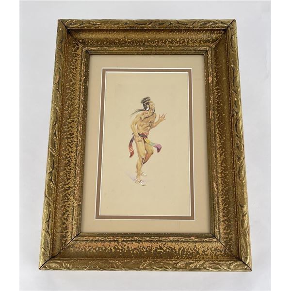In the Manner of ES Paxon Indian Watercolor