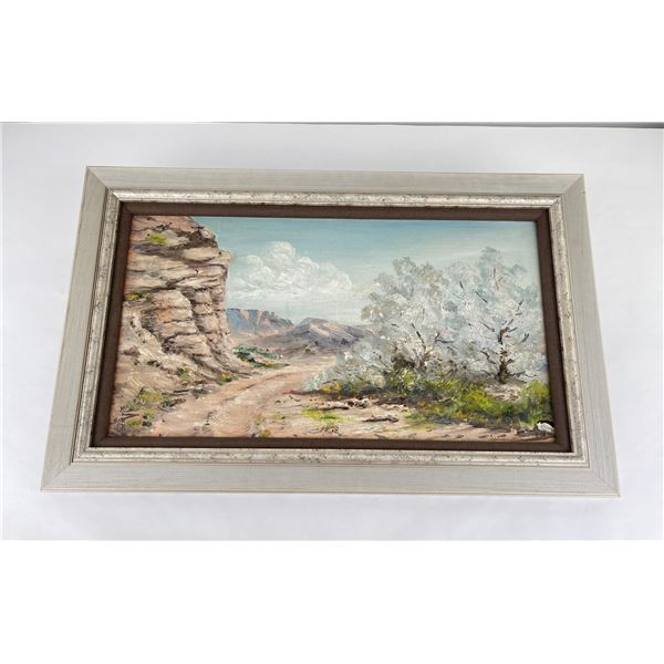 Dirt Road in the Desert Oil Painting